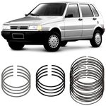 Ficha técnica e caractérísticas do produto Jogo Anel Segmento 0.40 Fiat Uno 1.0 1.5 87 a 2001 Metal Leve