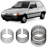 Ficha técnica e caractérísticas do produto Jogo Anel Segmento 0.40 Fiat Uno 1.3 8v 85 a 91 Metal Leve