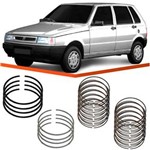 Ficha técnica e caractérísticas do produto Jogo Anel Segmento Fiat Uno 1.0 1.5 87 a 2001 Metal Leve