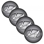 Ficha técnica e caractérísticas do produto Jogo Bottom/ Emblema Calota 48mm Degrade 4 Peças Resinado Hyundai - Marçon