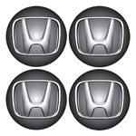 Ficha técnica e caractérísticas do produto Jogo Bottom/ Emblema P/ Calota 48mm Degrade 4 Peças Honda