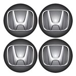 Ficha técnica e caractérísticas do produto Jogo Bottom/ Emblema para Calota Honda 48Mm Degrade 4 Pecas Resinado