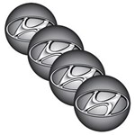 Ficha técnica e caractérísticas do produto Jogo Bottom/ Emblema para Calota Hyundai 48Mm Degrade 4 Pecas Resinado