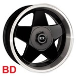 Jogo C/4 Rodas Aro 15x7,0 Krmai K56 4x100/108 Offset 32 Bd (black Diamond) Borbet