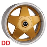 Jogo C/4 Rodas Aro 15x7,0 Krmai K56 4x100/108 Offset 32 Dd (dourado Diamond) Borbet