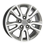 Jogo C/4 Rodas Aro 16x6,0 Krmai R98 5x114 Offset 43 Gde (graphite Diamond Escuro) Creta