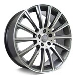 Jogo C/4 Rodas Aro 17x7,0 Krmai R66 5x100 Offset 40 Gd (graphite Diamond) Mercedes C63 Am