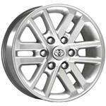 Jogo C/4 Rodas Aro 17x7,0 Krmai R37 6x139,7 Offset 23 Ss (silver Star) Hilux 2012