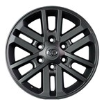 Jogo C/4 Rodas Aro 17X7,0 Krmai R37 6X139 Offset 23 Gf (Graphite Fosco) Hilux 2012