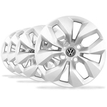 Ficha técnica e caractérísticas do produto Jogo Calota Aro 13 Gol G6 Cubo Alto 2014 2015 Emblema VW