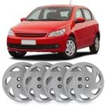 Ficha técnica e caractérísticas do produto Jogo Calota Aro 14 Daytona para Linha Volkswagen Até 2012 Parafuso Cubo Alto 4 Peças Prata