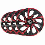 Ficha técnica e caractérísticas do produto Jogo Calota Aro 14 Esportiva Ds4 Red Vw Gol Parati Voyage Up