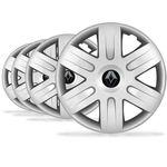 Ficha técnica e caractérísticas do produto Jogo Calota Aro 15 Clio Logan Scenic Emblema Renault