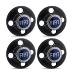 Ficha técnica e caractérísticas do produto Jogo Calota Centro Roda Ferro Fiat Stilo Emblema Azul