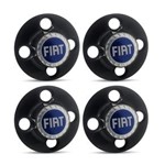 Ficha técnica e caractérísticas do produto Jogo Calota Centro Roda Ferro Fiat 147 Emblema Azul Calota