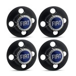 Ficha técnica e caractérísticas do produto Jogo Calota Centro Roda Ferro Fiat Palio G4 Emblema Azul