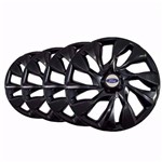 Ficha técnica e caractérísticas do produto Jogo Calota Esportiva Aro 15 Ds4 Black Ford New Fiesta Focus