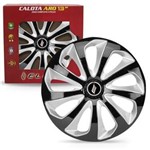 Ficha técnica e caractérísticas do produto Jogo Calotas Velox Aro 13" Black / Silver