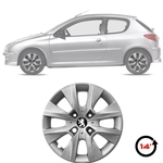 Ficha técnica e caractérísticas do produto Jogo de Calotas Peugeot 206 207 208 1999 a 10 11 12 2013 2014 2015 2016 2017 Com Emblema Aro 14 GRID