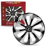 Ficha técnica e caractérísticas do produto Jogo de Calotas Velox Aro 14 Black/Silver