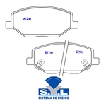 Ficha técnica e caractérísticas do produto Jogo De Pastilha De Freio Dianteira Syl3116 Syl Cobalt /spin