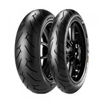 Ficha técnica e caractérísticas do produto Jogo de 2 Pneus de Moto Pirelli Diablo Rosso II 120/70R17 58W + 180/55R17 73W TL