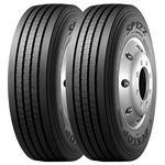 Ficha técnica e caractérísticas do produto Jogo de 2 Pneus Dunlop Aro 22.5 275/80R22.5 149/146L SP122