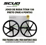 Jogo de Roda 6 Palitos Disco Titan 150 Esd 04 a 13 Scud