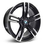 Ficha técnica e caractérísticas do produto Jogo de Roda BMW M3 2015 Aro 19 - Preta Diamantada Roda M3 2015 Aro 19 - 5x120 Tala: 8/9 Off-Set: 35/37