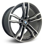 Ficha técnica e caractérísticas do produto Jogo de Roda BMW X6 M Aro 21 - Grafite Diamantada Roda X6 M Aro 21 - 5x120 Tala: 10,5/11,5 Off-Set: 38/45