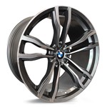 Ficha técnica e caractérísticas do produto Jogo de Roda BMW X6 M Aro 20 - Grafite Diamantada Roda X6 M Aro 20 - 5x120 Tala: 8,5 Off-Set: 35
