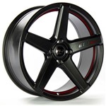 Ficha técnica e caractérísticas do produto Jogo de Rodas Aro 17" 4x100 C-SPEC 2 - Preta Red Line - GT-7