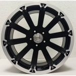 Ficha técnica e caractérísticas do produto Jogo de Rodas Black Rhino SIDEWINDER - Aro 20" - Furação 5x120 - Preto Semi brilho diamantado