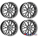 Ficha técnica e caractérísticas do produto Jogo de Rodas Bmw 335 Biturbo Aro 17" - Furação 5x120 - Gd - R54