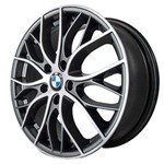 Ficha técnica e caractérísticas do produto Jogo de Rodas BMW 335i Biturbo Aro 18 X 7,0 5x108 ET40 R54 Grafite Diamantado