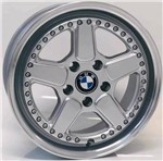Ficha técnica e caractérísticas do produto Jogo de Rodas BMW Clássica Aro 17" 4X100 - M14 - HD (prata Diamantada) - Krmai