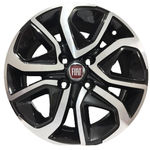 Ficha técnica e caractérísticas do produto Jogo De Rodas Fiat Argo R91 Aro 14 X 6,0 4x98 Et35 Black Diamond