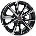 Jogo de Rodas Fiat Cronos Aro 17 X 7 4x98 ET38 S03 Preto Diamantado