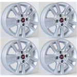 Ficha técnica e caractérísticas do produto Jogo de Rodas Fiat Uno Way Aro 14" - Furação 4x98 - SS - R13