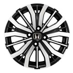 Jogo de Rodas Honda City Aro 15 X 6 4x100 ET50 S04 Preto Diamantado