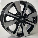 Ficha técnica e caractérísticas do produto Jogo de Rodas Hyundai Aro 14" Furação 4X100 BD - NOVO HB20 - S13