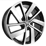 Ficha técnica e caractérísticas do produto Jogo de Rodas Jetta GLI Aro 17 x 7,0 5x100 ET38 Volkswagen S19 Preto Diamantado