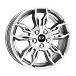 Jogo de Rodas Kr K-61 Aro 15 4x100 Hiper Diamond T 6 Et 36