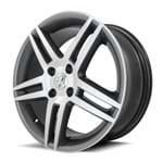 Ficha técnica e caractérísticas do produto Jogo de Rodas Kr R-41 Peugeot 308 Aro 17 Furação 4X108 Acabamento Grafite e Diamante Tala 7 Et 25