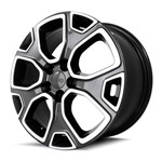 Ficha técnica e caractérísticas do produto Jogo de Rodas Kr R-76 Jeep Renegade Aro 16 Furação 5X110 Acabamento Grafite e Diamante Tala 6 Et 28