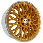 Ficha técnica e caractérísticas do produto Jogo de Rodas New BBS Aro 20 X 7,5 5x112 ET40 K52 Dourado Diamantado