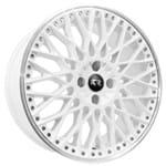 Ficha técnica e caractérísticas do produto Jogo De Rodas New Bbs Aro 18 X 7,0 5x112 Et40 K52 Branco Diamantado