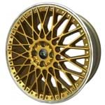 Ficha técnica e caractérísticas do produto Jogo De Rodas New Bbs Aro 18 X 8,0 4x100 Et35 K52 Dourado Diamantado