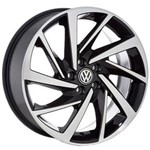 Ficha técnica e caractérísticas do produto Jogo de Rodas New Polo Aro 15 X 6,0 5x100 ET38 Volkswagen R93 Preto Diamantado