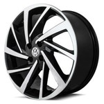 Ficha técnica e caractérísticas do produto Jogo de Rodas New Polo Aro 14 X 6,0 4x100 ET30 Volkswagen R93 Preto Diamantado